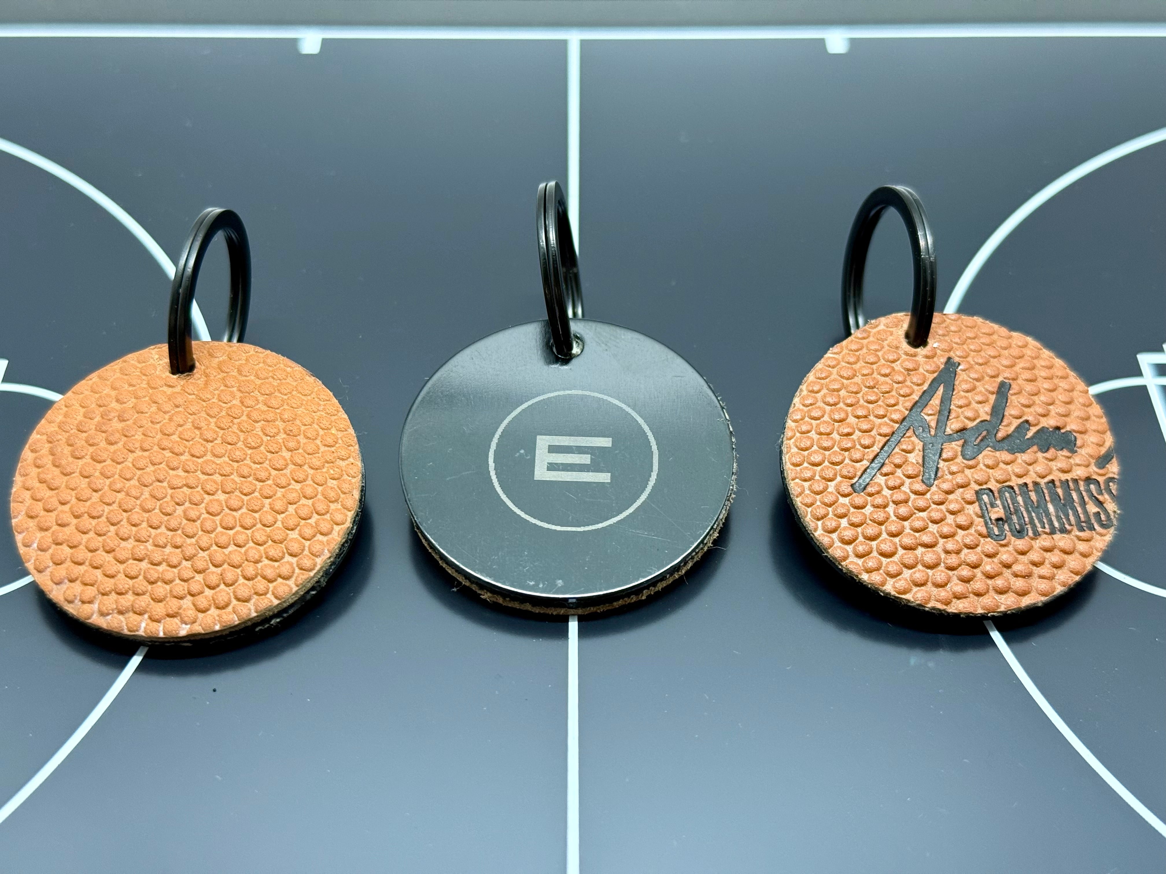 On the Court Keychain-Round
