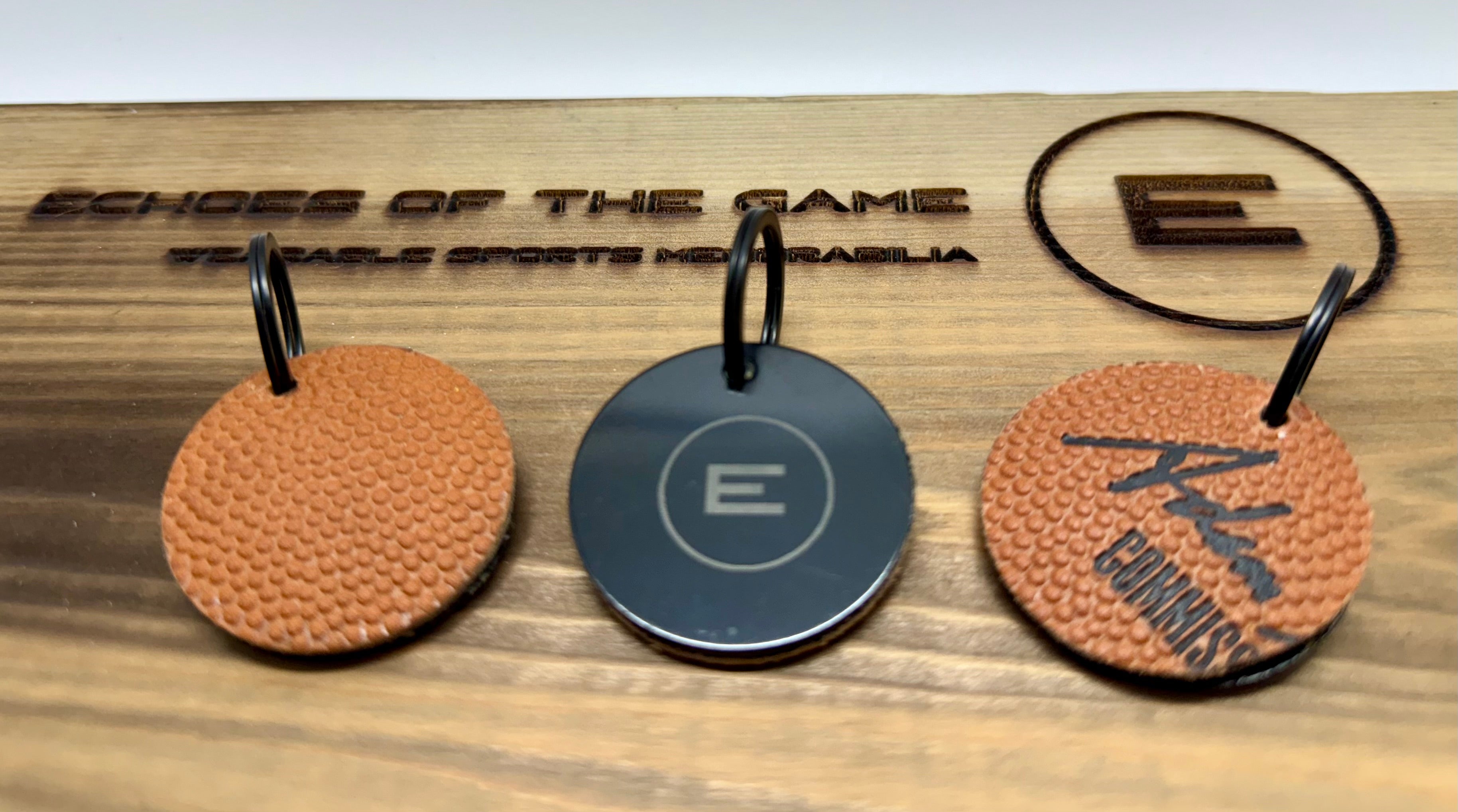 On the Court Keychain-Round