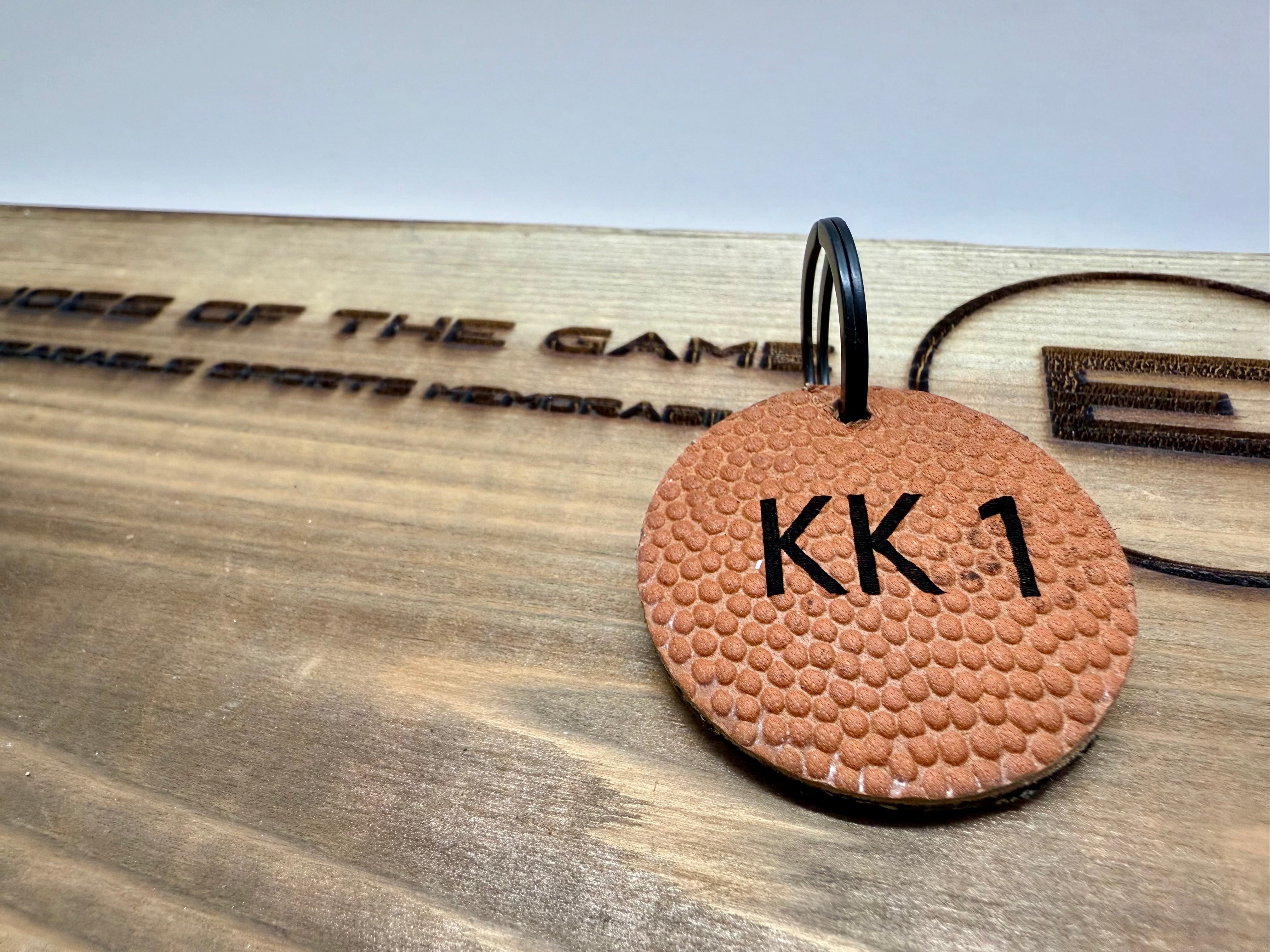On the Court Keychain-Round
