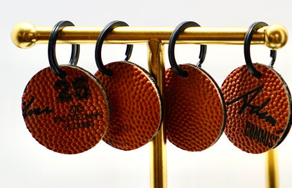 On the Court Keychain-Round