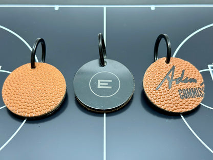 On the Court Keychain-Round