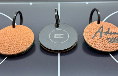 On the Court Keychain-Round