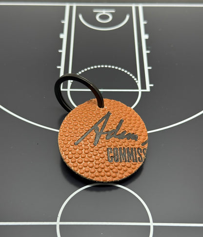 On the Court Keychain-Round