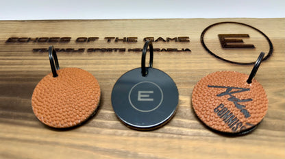 On the Court Keychain-Round