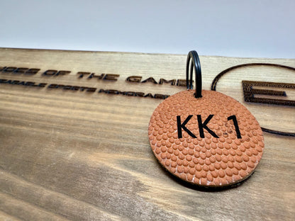 On the Court Keychain-Round