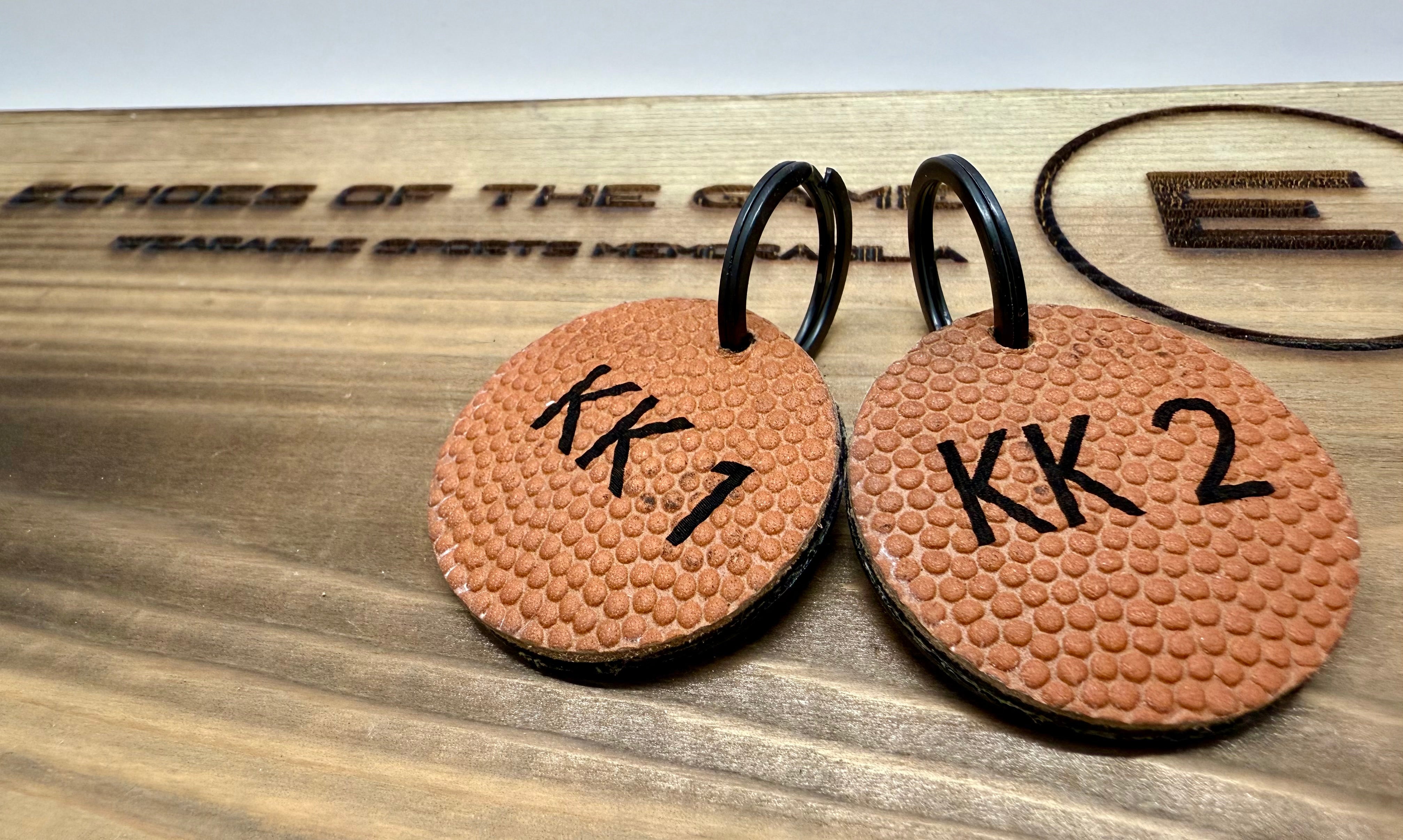 On the Court Keychain-Round